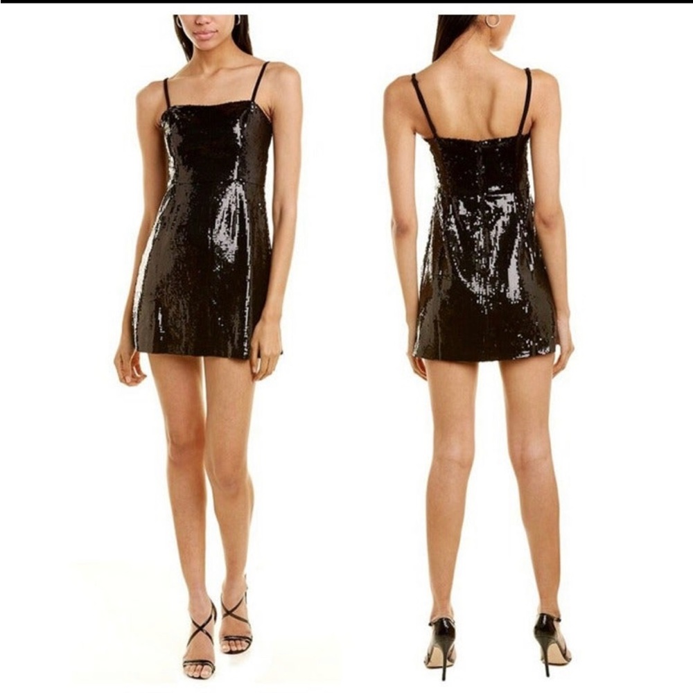 NWT French Connection black sequin dress.